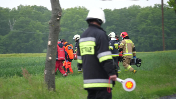 Wypadek w Pokrzywnicy 24.05.2020 r.