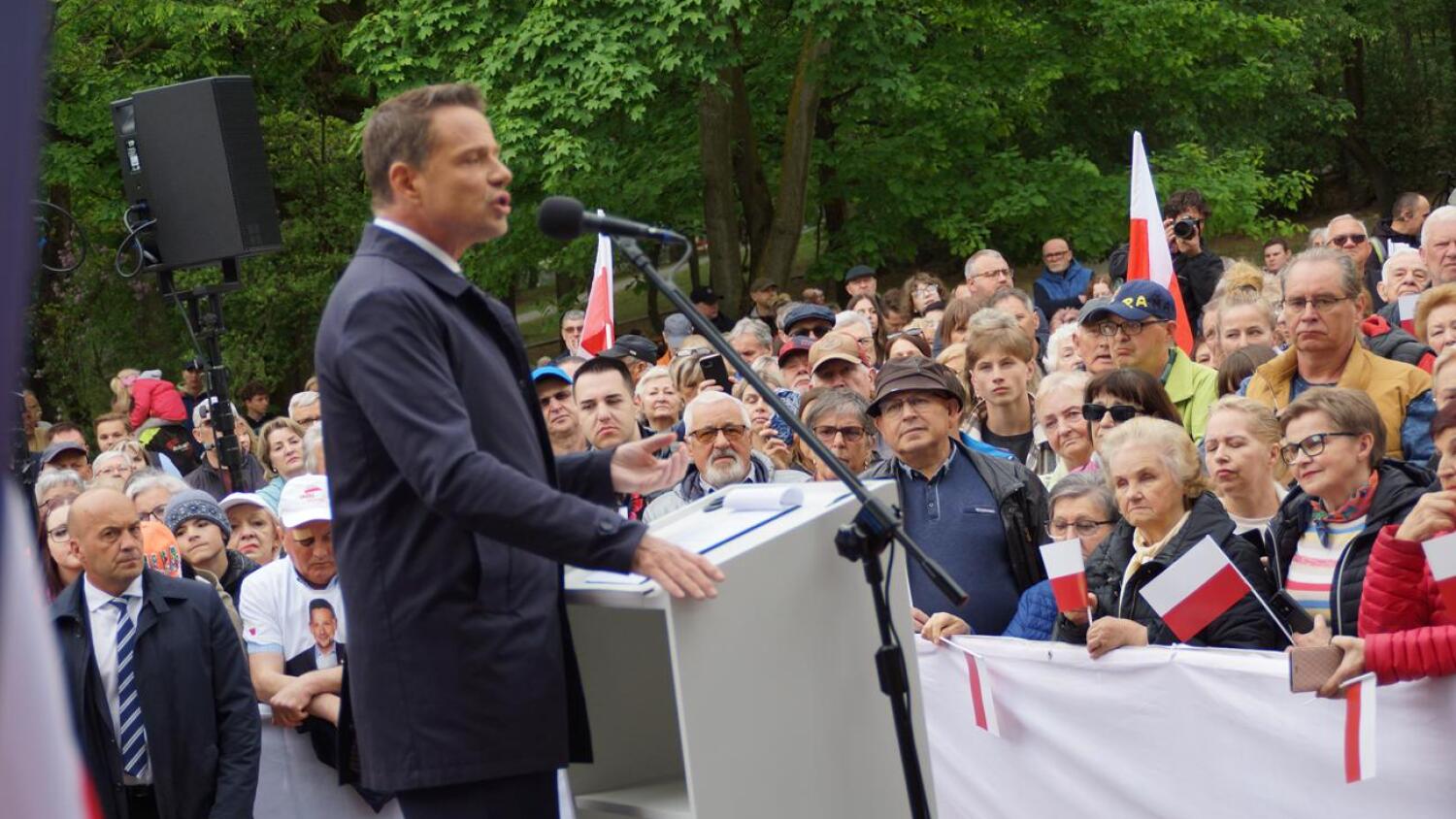 Rafał Trzaskowski na spotkaniu wyborczym w Kędzierzynie-Koźlu