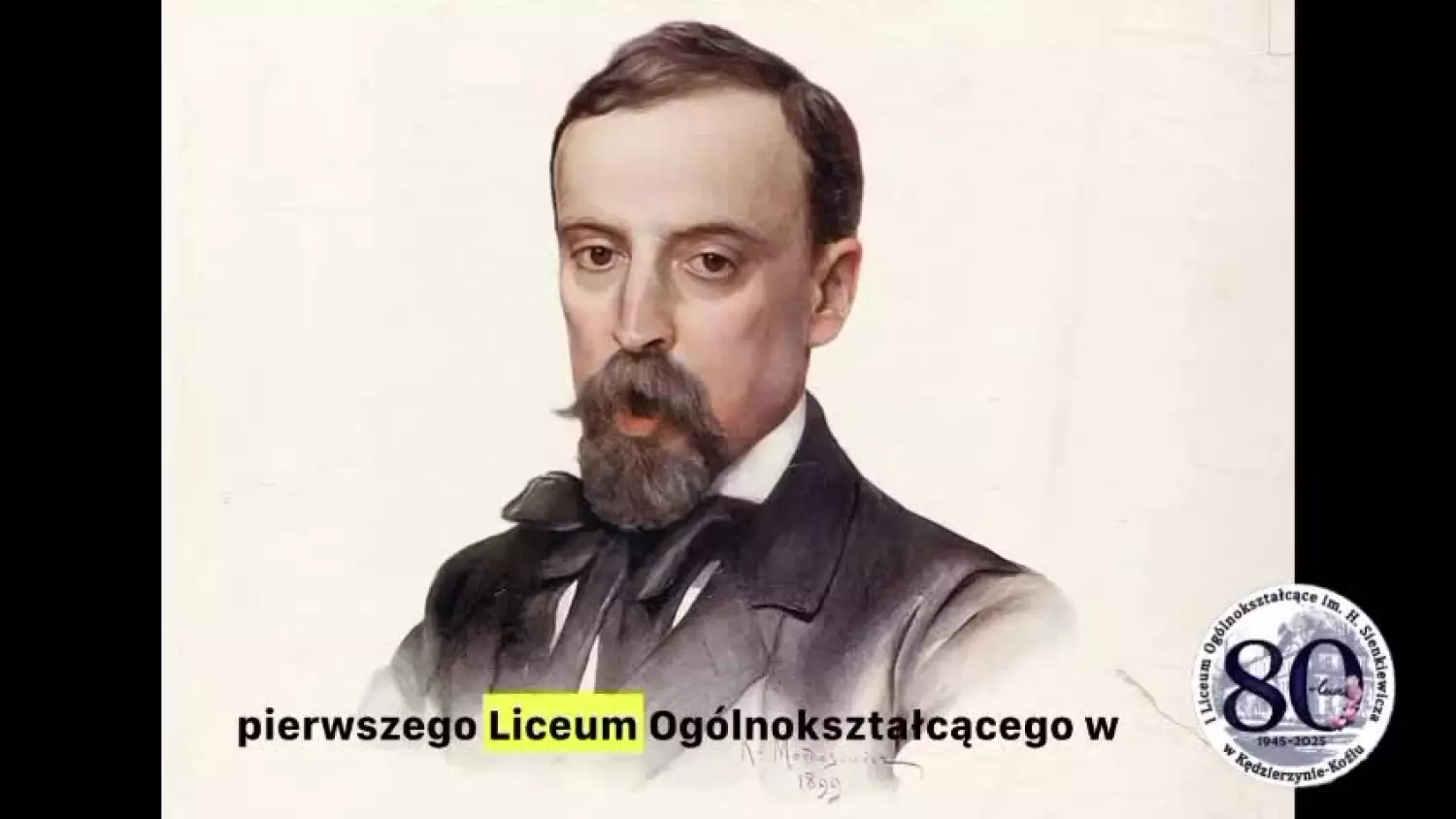 AI „ożywiła” Henryka Sienkiewicza, który opowiada historię kozielskiego liceum