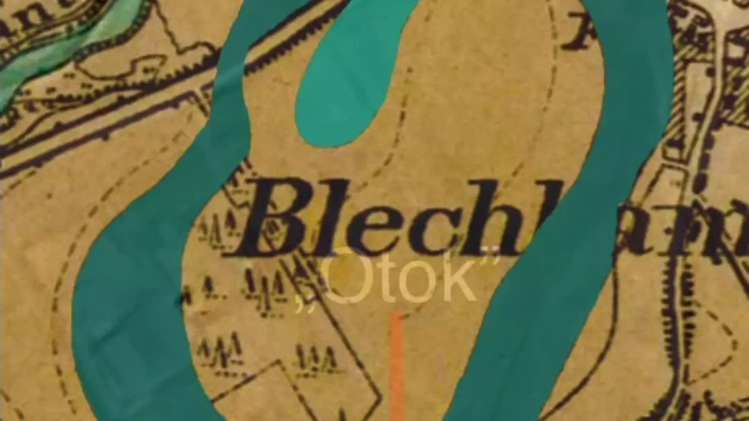 Blachowiański „Otok” na archiwalnej mapie